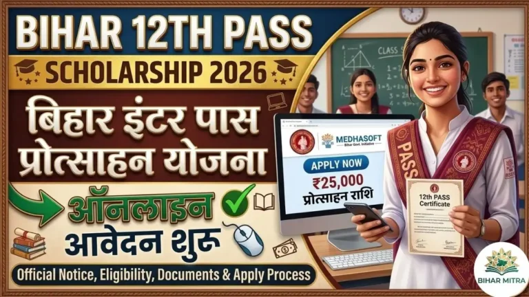 Bihar Board 12th Scholarship 2026