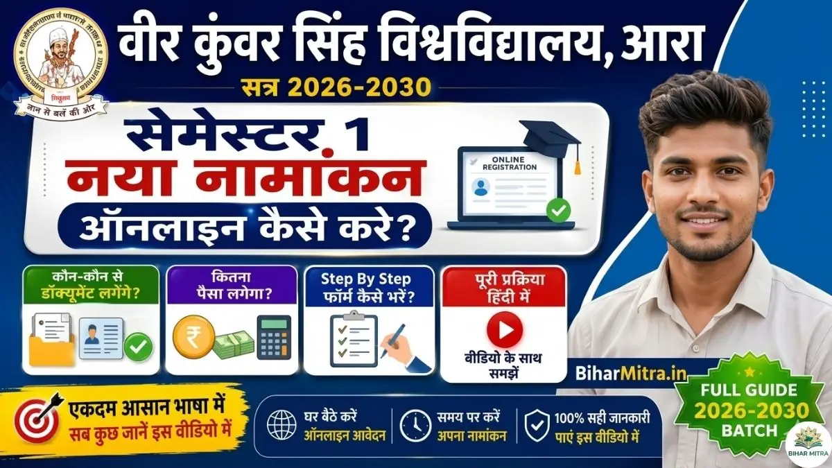 VKSU UG Admission 2026-30: Online Application Form Direct Link Here