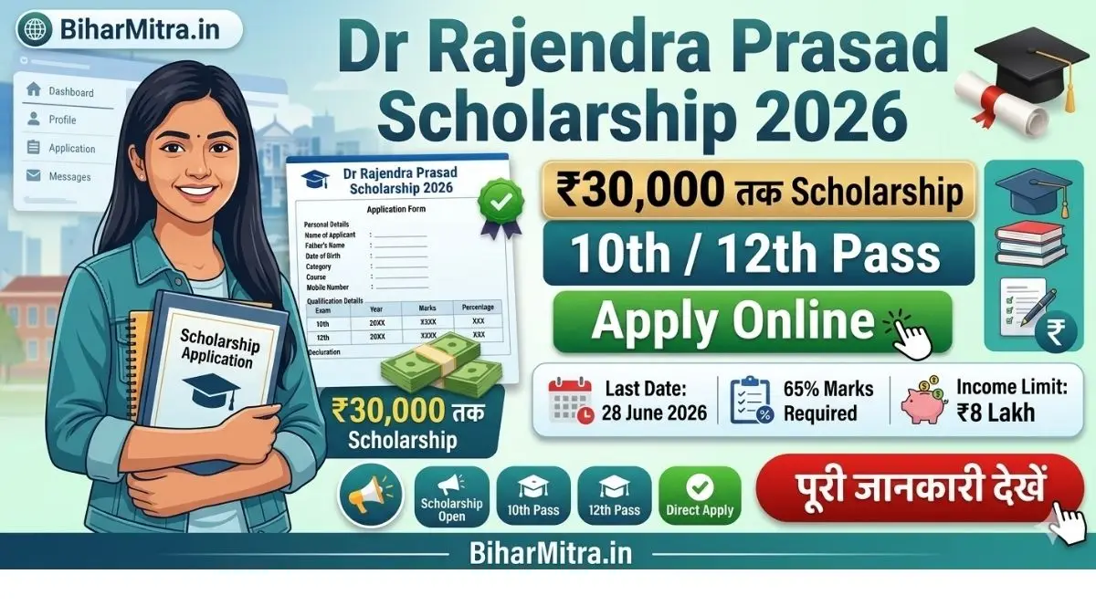 Dr Rajendra Prasad Scholarship 2026