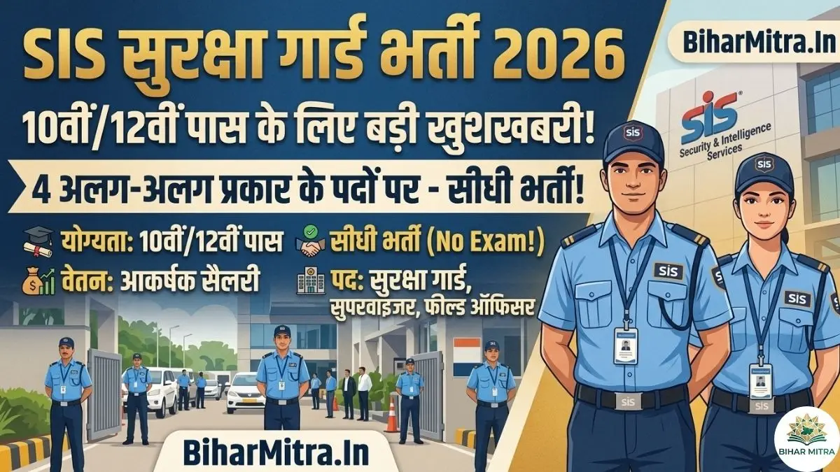 SIS Security Guard Recruitment 2026
