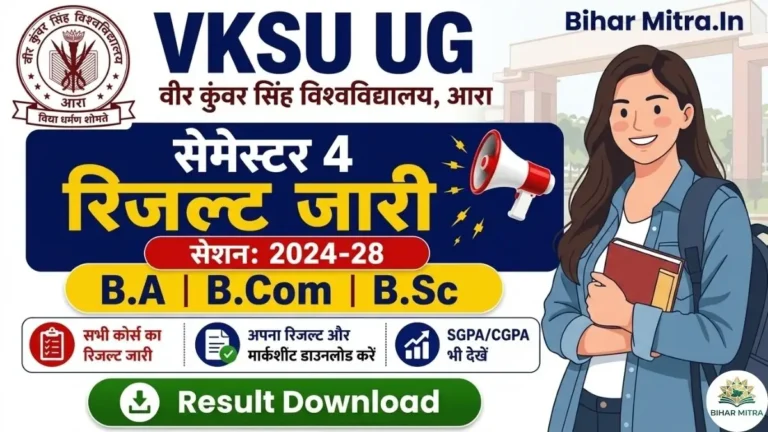 VKSU UG Semester 4 Result 2024-28