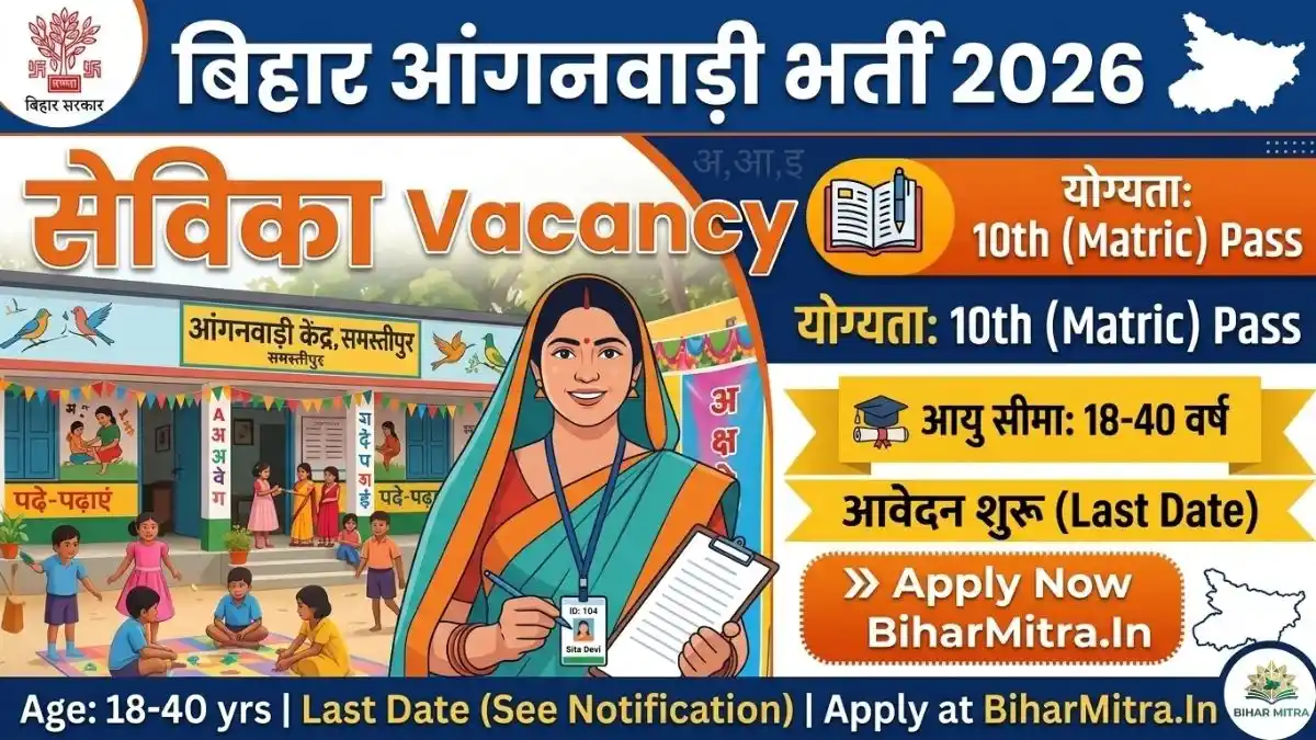 Bihar Anganwadi Sevika Vacancy 2026