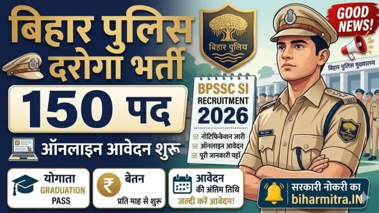 Bihar Police SI Vacancy 2026