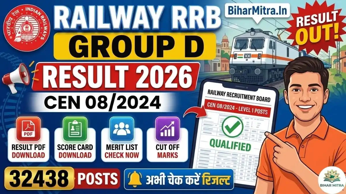 RRB Group D Result 2026
